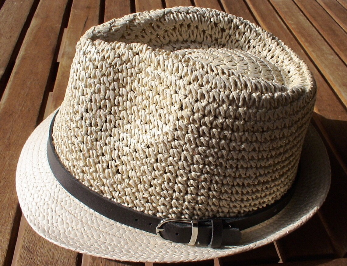 Fedora Beach Hat Fedora Hats for Women Straw Hat Beige Hat Etsy