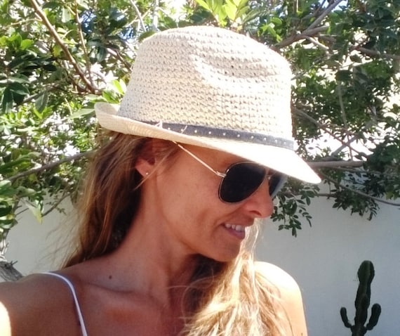 Straw Fedora Hat/ Summer Hats for Women/fedora Hat Women/beach 