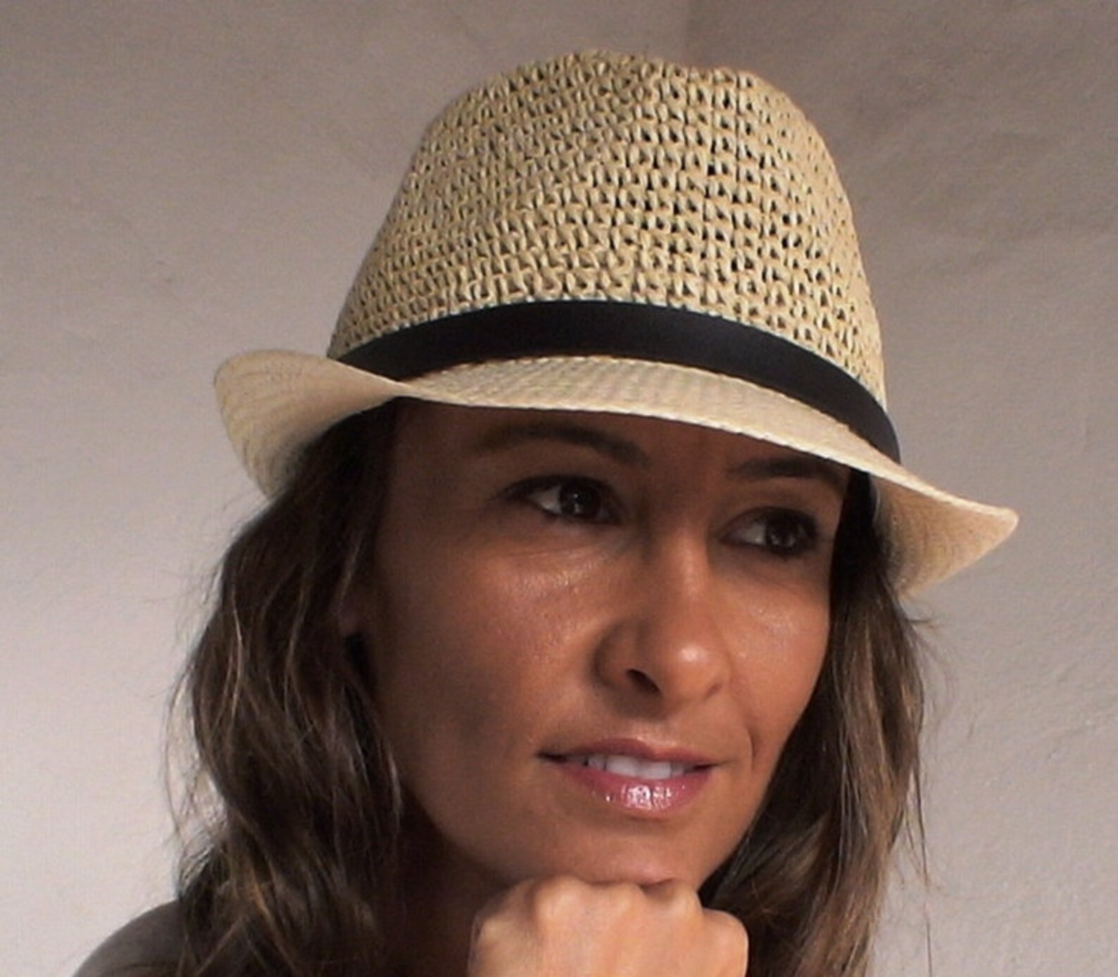 Fedora Beach Hat Fedora Hats for Women Straw Hat Beige Hat Etsy