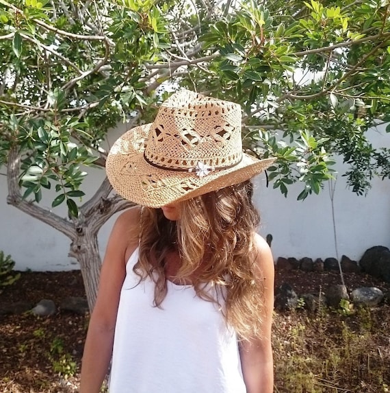Coastal Cowgirl Custom Straw Cowboy Hat for Women • Western  display picture 1