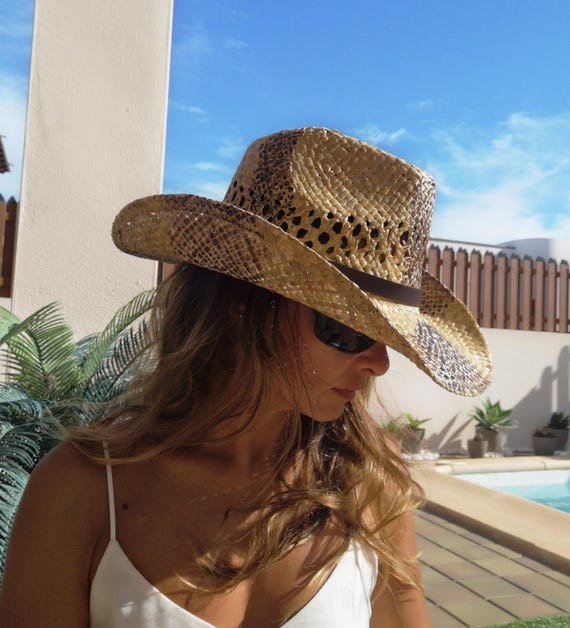 Coastal Cowgirl Custom Straw Cowboy Hat for Women • Western  display picture 2