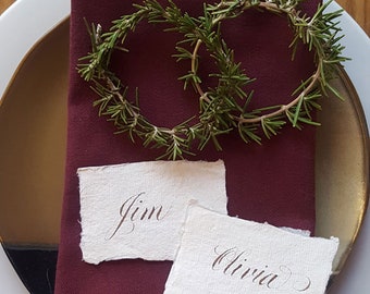 Calligraphy Place Cards