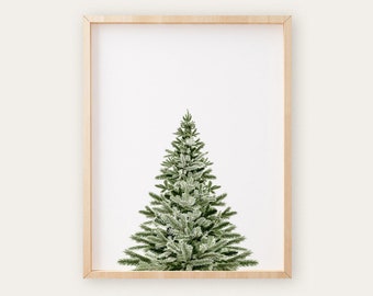 INSTANT DOWNLOAD, Christmas Pine Tree Print, Christmas Printables, Winter print, Dorm Decor, Minimal Christmas Art, Printable Christmas Art