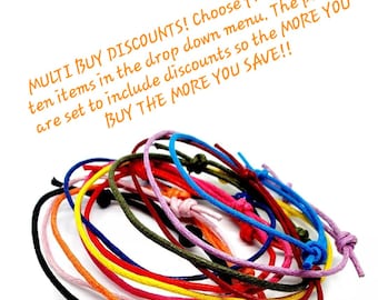 Slider Anklet Adjustable Sliding Knot Handmade To Order Wax Cotton Cord Beach Festival Swimming Concert Friendship Holiday Summer Everyday