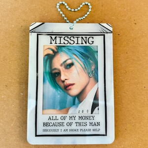 Missing Milk Carton Photocard Holder