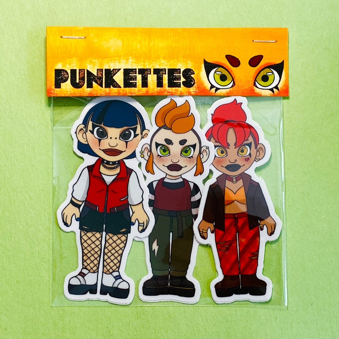 Punkettes Sticker Set - Etsy