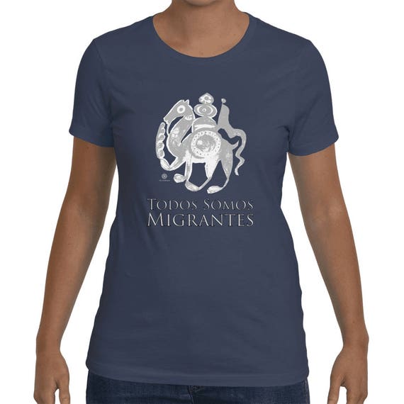 Todos Somos Migrantes - We Are All Migrants - Medieval Camel Women's Shirt by The Arabesque