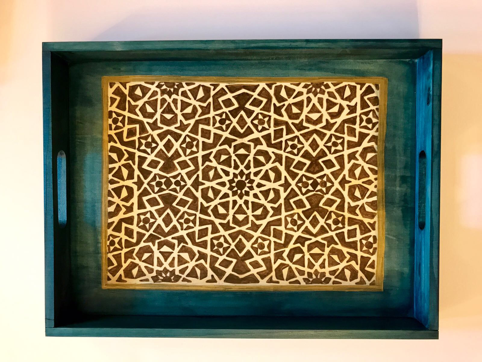 Decorative Tray Coaster Tray Coffee Table Tray Wooden Serving