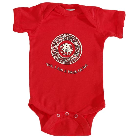 Arabesque Bunny Bodysuit With A Medieval 11th Century Fatimid Hare - Because Your Children Are a Work Art