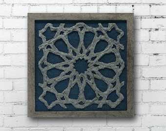 Arabesque Wall Decor – Faux Stone Islamic Geometric Art