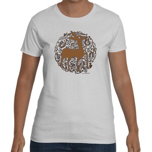 Pizzazz -  Medieval Valencian Deer and Nature Design Bodysuit by The Arabesque