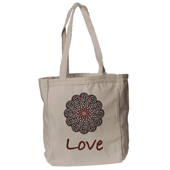 Arabesque Love - Arabic Calligraphy 12oz Canvas Book Tote Bag  by The Arabesque