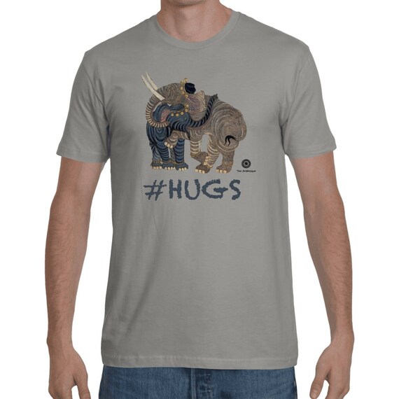 Elephant Hugs - Medieval Persian Art Shirt by The Arabesque