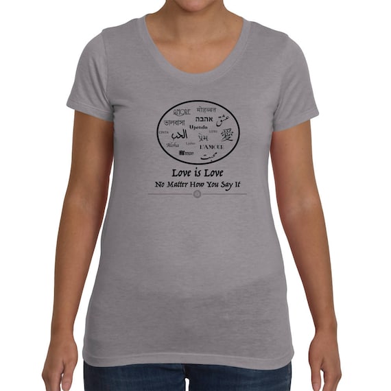 The Arabesque Love Is Universal Premium Tri-Blend T-Shirt For Women