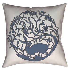 Collection Zen - Catch The Breeze - Coussin décoratif Tabrizi Hare Design, 16e siècle