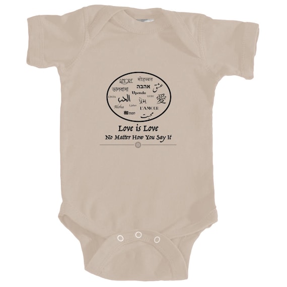 Universal Love Bodysuit for Infants and Toddlers by The Arabesque