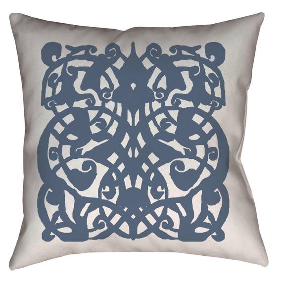 1389 - Medieval Mamluk Arabesque Pattern Printed Pillow 18 x 18 inches by The Arabesque