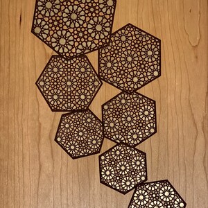 The Arabesque® Medieval Islamic Geometric Wall Art Featuring Engraved ...