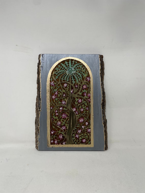 The Arabesque® Medieval Indian Tree  Arabesque; Indian art;  Wooden Wall Art; Islamic Art;