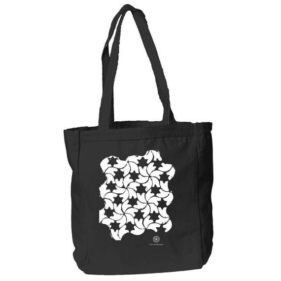 To The Stars Medieval Alhambra Design 12 oz Canvas Book Tote Bag By The Arabesque