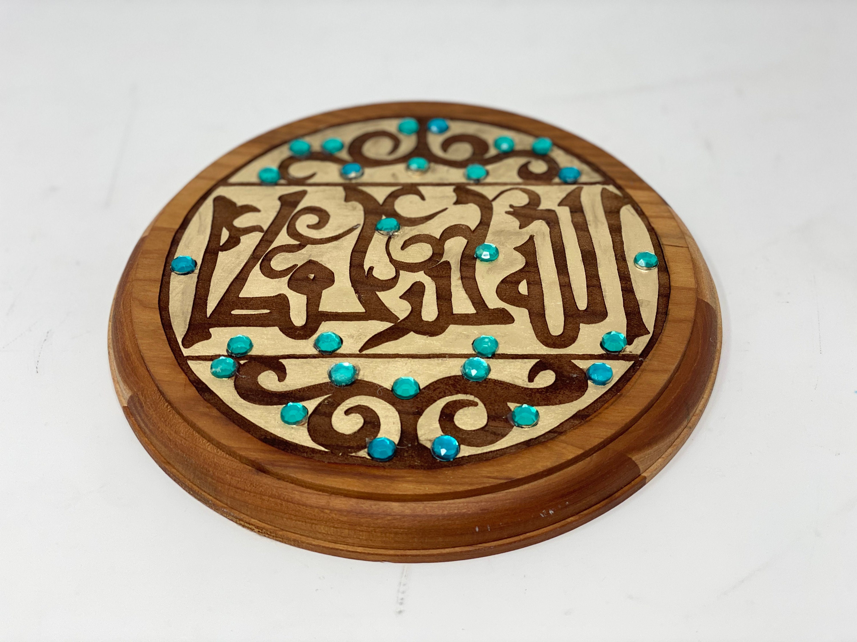 Handmade Arabic ornament; Love is Love ornament; Christmas ornament; Arabic calligraphy; Kufic; medieval hare; Fatimid; bunnies; rabbits