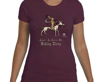 Koszulka z rycerzem króliczkiem – Riding Dirty Medieval Design