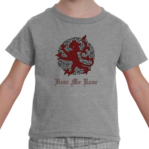 A Lion's Roar - Medieval Lion Arabesque Toddler T-shirt