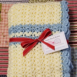 Baby Boy Crocheted Baby Afghan