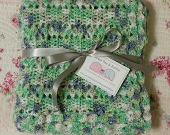 Snips & Snails Crochet Baby Blanket