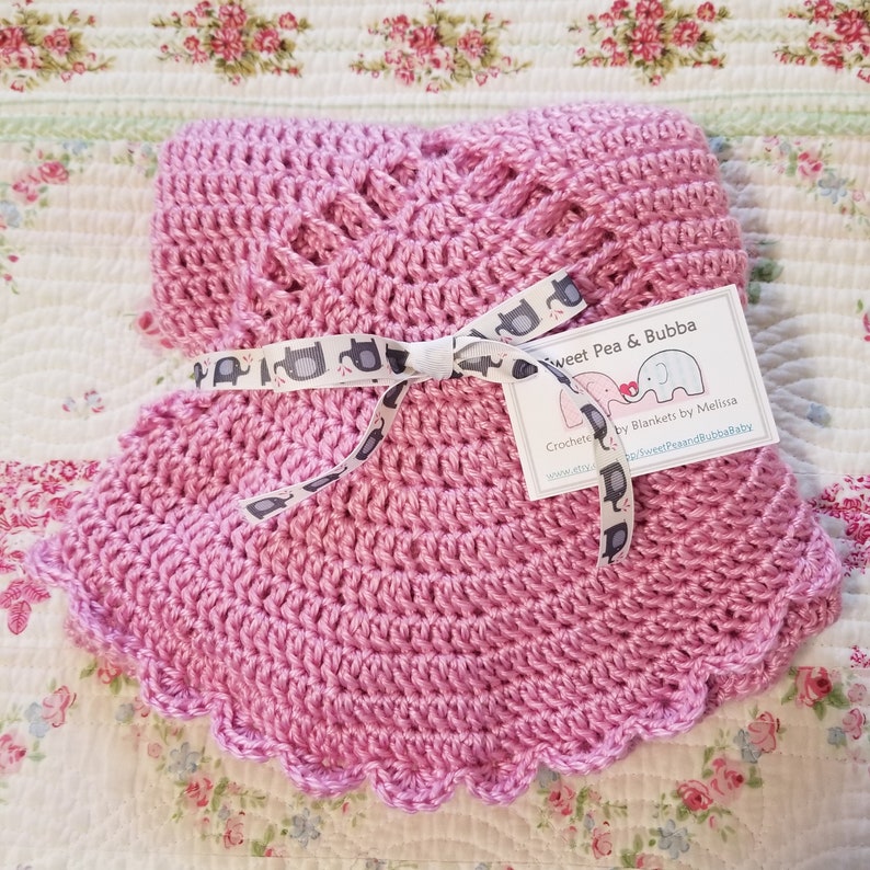 Crocheted Graceful Baby Blanket