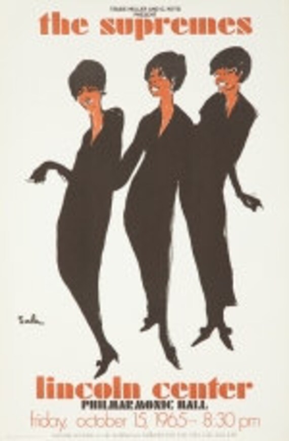 The Supremes / Lincoln Center. Original Poster. 1965 - Etsy