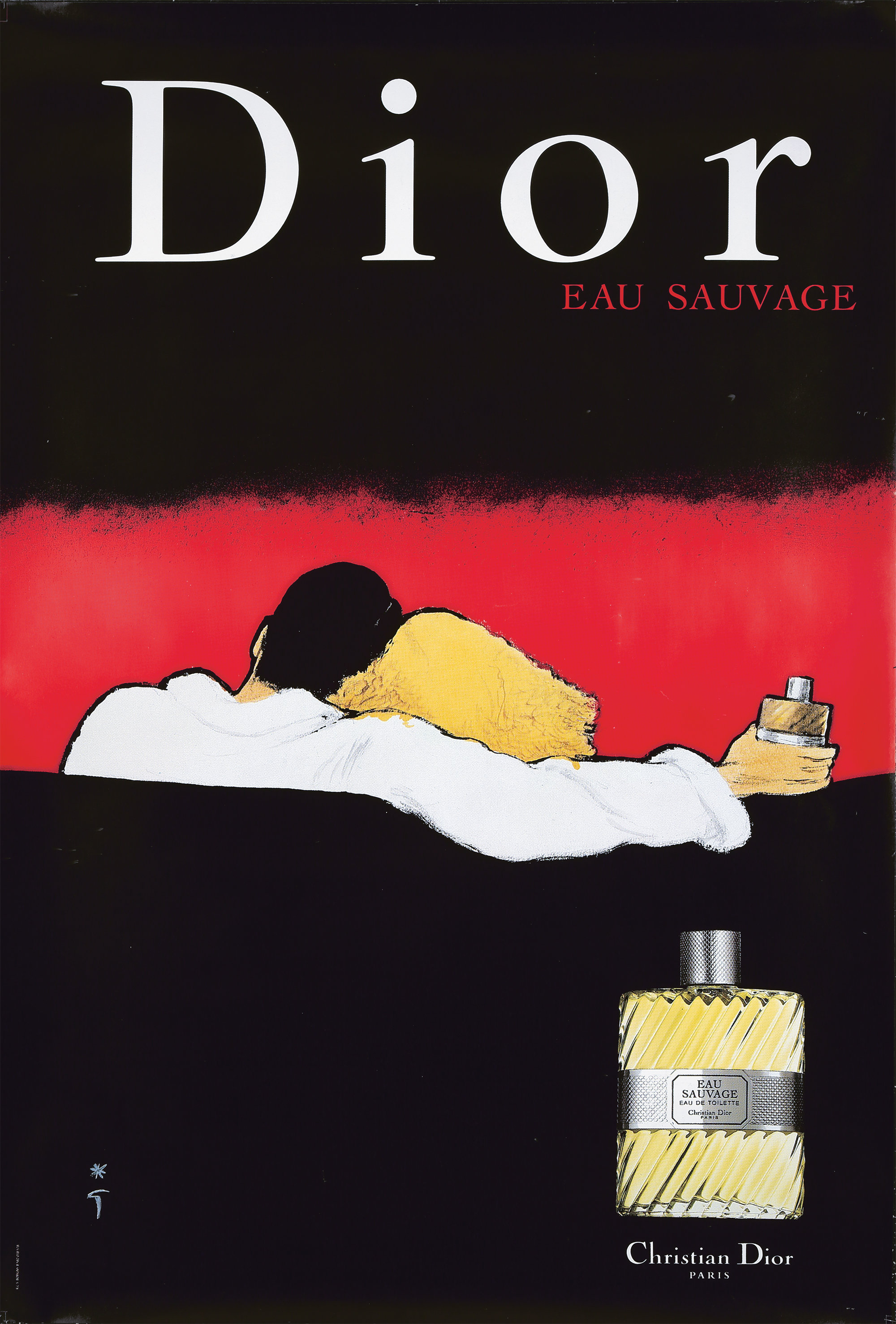 Original Vintage Poster Christian Dior Eau Savage Cologne Etsy