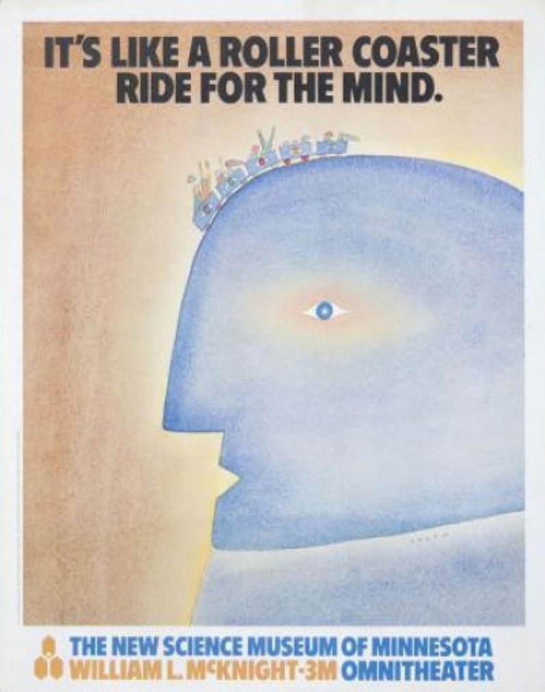 Science Museum of Minnesota. Original Poster. 1978 Etsy