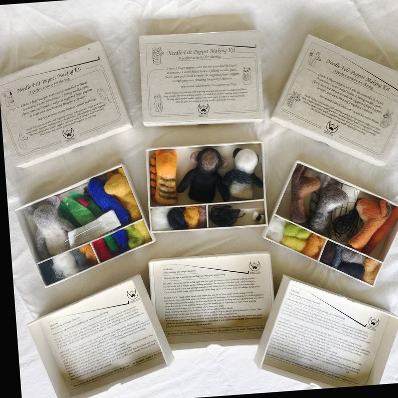 Finger Puppet Needle Felting Kits