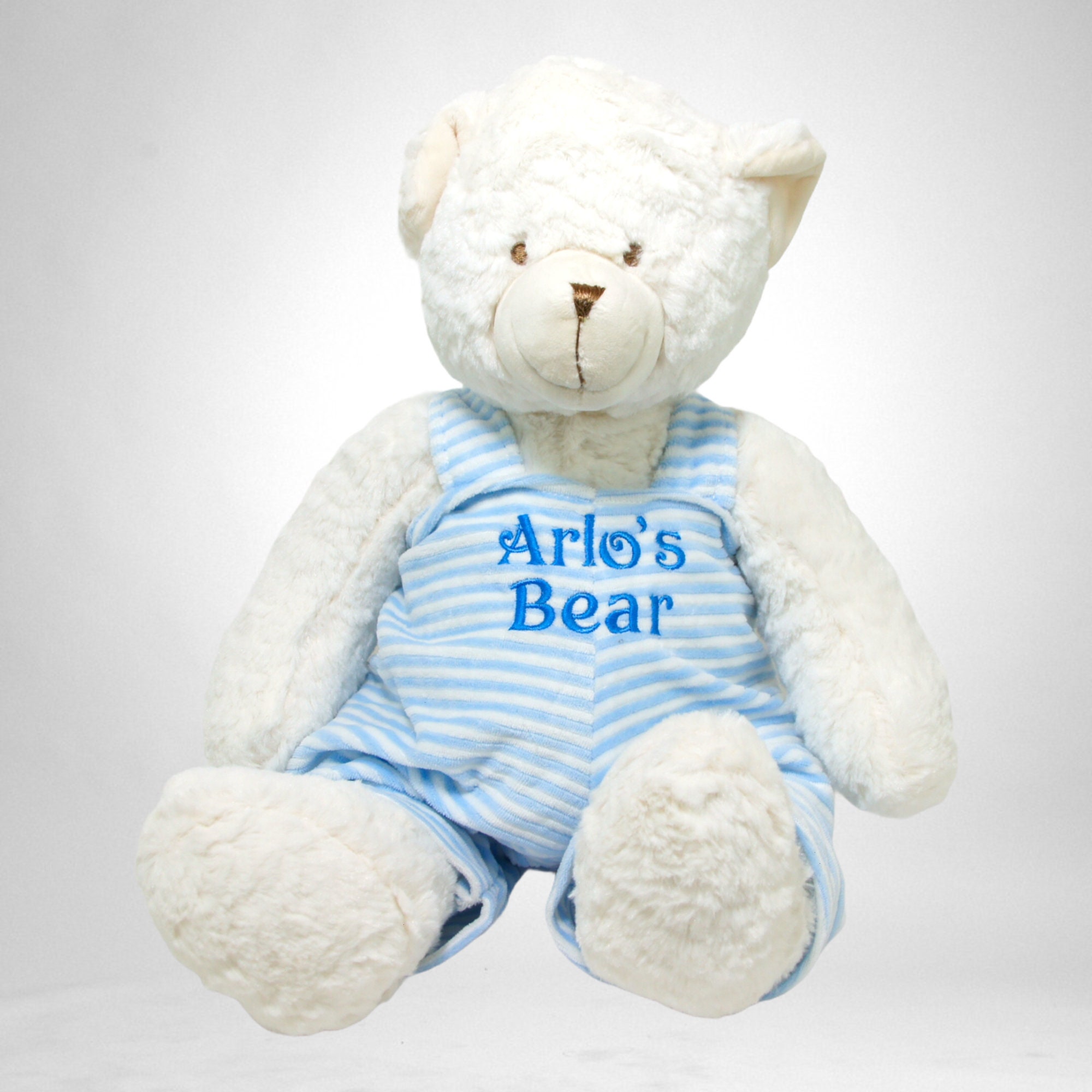 Teddy Bear With Blue Overalls Etsy