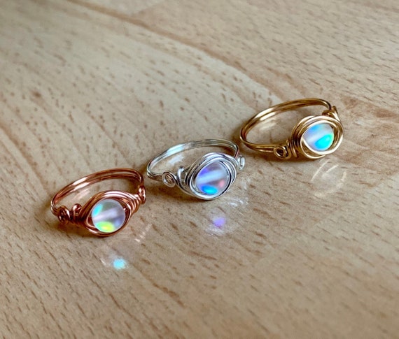 Mermaid glass shop ring