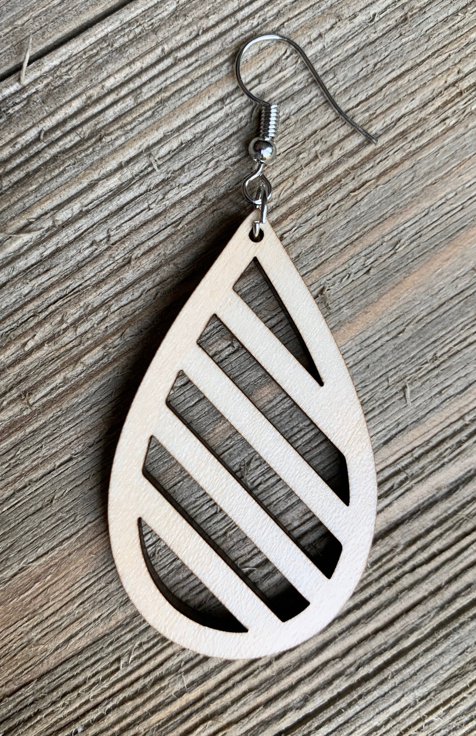 Wooden Earrings Basswood Etsy