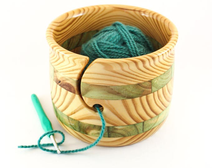 Knitting Bowl, Wood YARN BOWL, Large Wooden Yarn Bowl, Collectible Gift