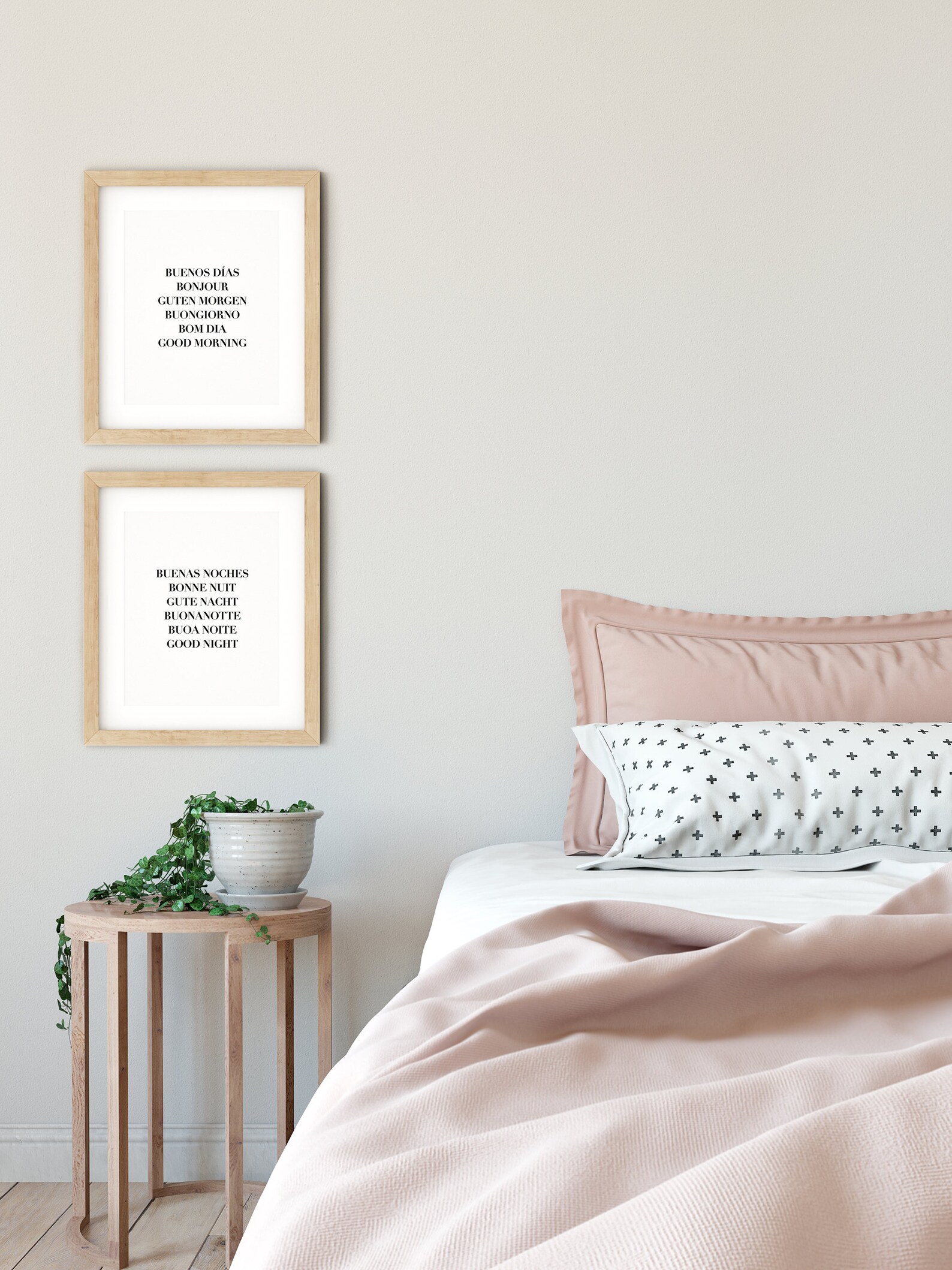 Good Morning and Good Night Printable Art SET - Etsy
