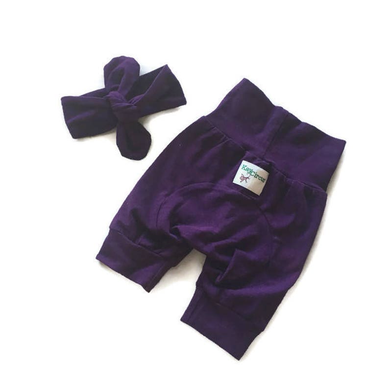 Knotted Baby Headband adjustable fabric solid color tie headband