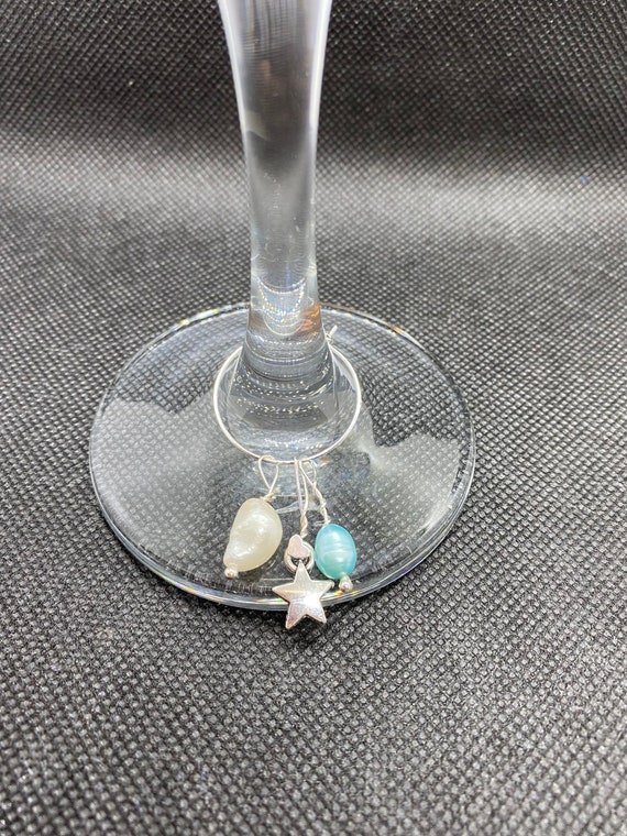 Vantel pearls wine charms sale