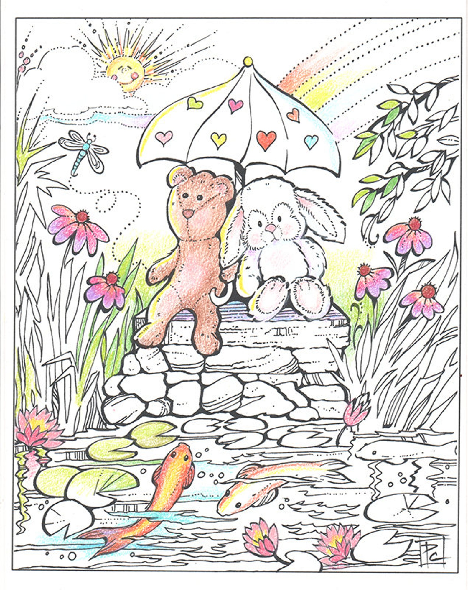 Instant Download Printable Color Book Pages Greeting Card Note Cards ...