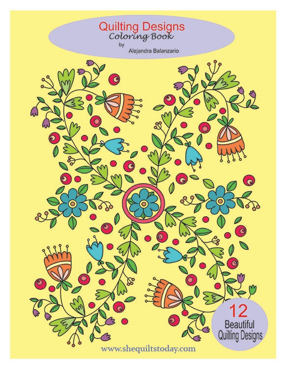 Download Quilting Designs Coloring Book Etsy