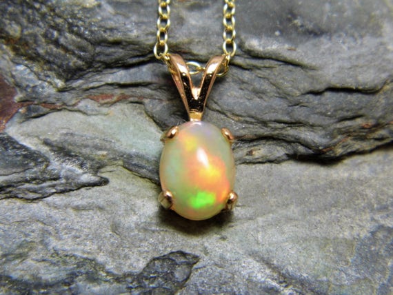 Etsy opal pendant on sale