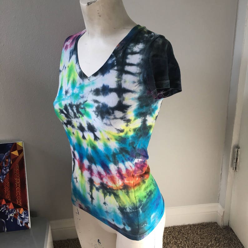 Womens tie dye v neck shirt graphic do you even juice | Etsy