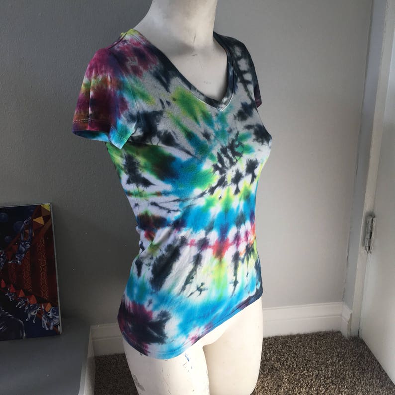 Womens tie dye v neck shirt graphic do you even juice | Etsy