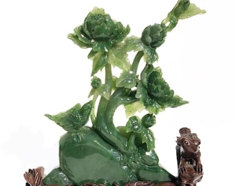 Beautiful Jade Carving, 7"*