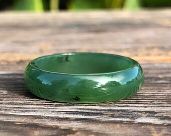 Handcrafted Ring With Natural Green Jade Gemstone Ring Cabochon /& Opaque Stone Boho Ring Girls Ring Finger Ring 925-Silver L#-283353-R