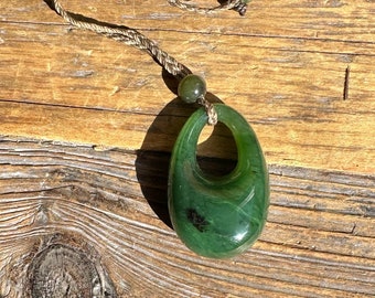 Jade Pendant - Canadian Nephrite Jade - 32mm