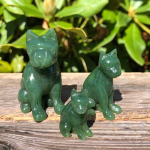 Figurine Jade Boston Terrier (plusieurs tailles, vendue à l&#39;unité)